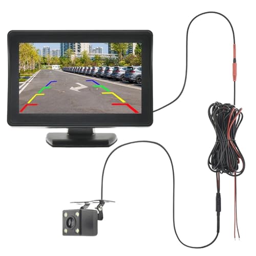 Auto Rückansicht Kamera Mit Monitor 4,3 Zoll Weitwinkel wasserdichte Nachtsicht Parkkamera Rückfahrkamera Auto Auto Rückansicht Kamera Mit Monitor 4,3 Zoll Weitwinkel wasserdichte Nachtsicht Parkkamera Rückfahrkamera Auto von VBVGMZAS
