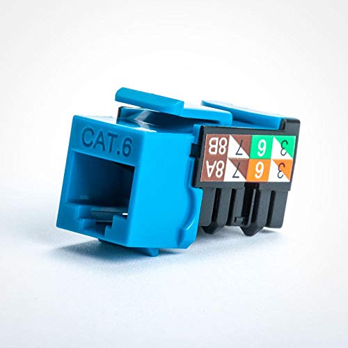 Vertical Cable Cat6 90 Grad Keystone Jack - einfach in Gehäuse oder Wandplatte einrastet - 25 Stück Vertical Cable Cat6 90 Grad Keystone Jack - einfach in Gehäuse oder Wandplatte einrastet - 25 Stück von Vertical Cable
