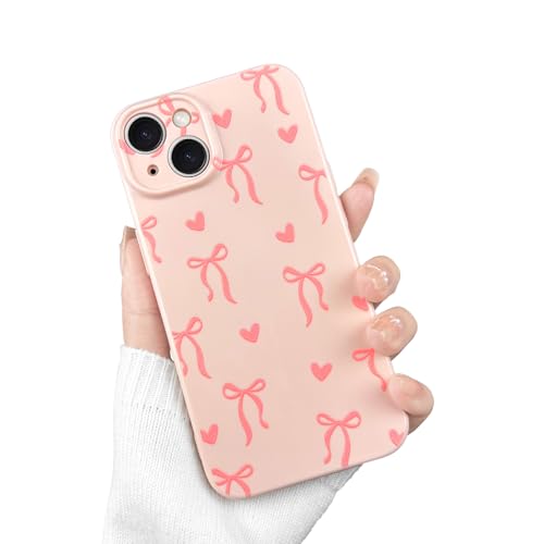 VCGFJD Kompatibel für iPhone 15 Hülle, ästhetisches Niedliches Schleifen Herzmuster Design für Frauen und Mädchen, Trendig Einfach Schlank TPU Stoßfest Objektivschutz Handyhülle, Rosa VCGFJD Kompatibel für iPhone 15 Hülle, ästhetisches Niedliches Schleifen Herzmuster Design für Frauen und Mädchen, Trendig Einfach Schlank TPU Stoßfest Objektivschutz Handyhülle, Rosa von VCGFJD
