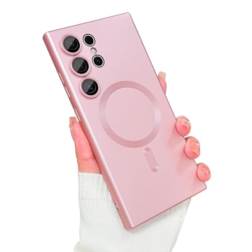 VCGFJD Magnetisch für Samsung Galaxy S24 Ultra Hülle mit Kameraobjektivschutz, kompatibel mit magnetischer, matter metallischer Glanz, schlanke, weiche, stoßfeste TPU-Hülle für Samsung Galaxy S24 VCGFJD Magnetisch für Samsung Galaxy S24 Ultra Hülle mit Kameraobjektivschutz, kompatibel mit magnetischer, matter metallischer Glanz, schlanke, weiche, stoßfeste TPU-Hülle für Samsung Galaxy S24 von VCGFJD