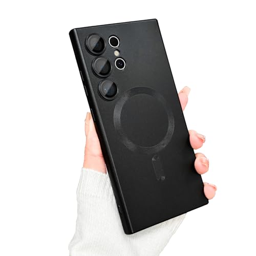 VCGFJD Magnetisch für Samsung Galaxy S24 Ultra Hülle mit Kameraobjektivschutz, kompatibel mit magnetischer, matter metallischer Glanz, schlanke, weiche, stoßfeste TPU-Hülle für Samsung Galaxy S24 VCGFJD Magnetisch für Samsung Galaxy S24 Ultra Hülle mit Kameraobjektivschutz, kompatibel mit magnetischer, matter metallischer Glanz, schlanke, weiche, stoßfeste TPU-Hülle für Samsung Galaxy S24 von VCGFJD