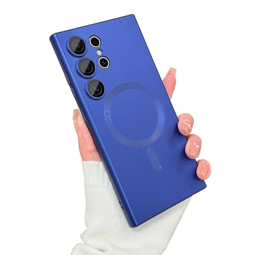 VCGFJD Magnetisch für Samsung Galaxy S24 Ultra Hülle mit Kameraobjektivschutz, kompatibel mit magnetischer, matter metallischer Glanz, schlanke, weiche TPU-stoßfeste Hülle für Samsung Galaxy S24 Ultra VCGFJD Magnetisch für Samsung Galaxy S24 Ultra Hülle mit Kameraobjektivschutz, kompatibel mit magnetischer, matter metallischer Glanz, schlanke, weiche TPU-stoßfeste Hülle für Samsung Galaxy S24 Ultra von VCGFJD