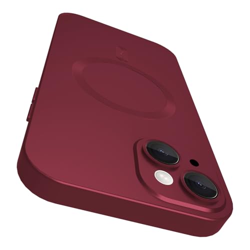 VCGFJD Magnetische Schutzhülle für iPhone 14 Plus mit Kameraobjektivschutz, matt-metallischer Glanz schlank weich TPU-Stoßdämpfer stoßfeste Handyhülle für iPhone 14 Plus, Weinrote VCGFJD Magnetische Schutzhülle für iPhone 14 Plus mit Kameraobjektivschutz, matt-metallischer Glanz schlank weich TPU-Stoßdämpfer stoßfeste Handyhülle für iPhone 14 Plus, Weinrote von VCGFJD