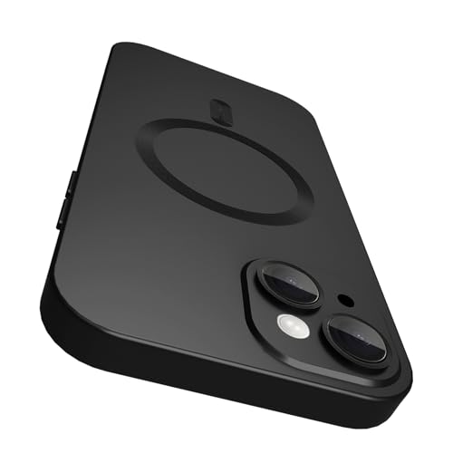 VCGFJD Magnetische Schutzhülle für iPhone 14 mit Kameraobjektivschutz, matt-metallischer Glanz schlank weich TPU-Stoßdämpfer stoßfeste Handyhülle für iPhone 14, Schwarz VCGFJD Magnetische Schutzhülle für iPhone 14 mit Kameraobjektivschutz, matt-metallischer Glanz schlank weich TPU-Stoßdämpfer stoßfeste Handyhülle für iPhone 14, Schwarz von VCGFJD
