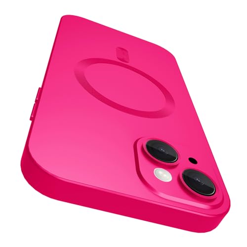 VCGFJD Magnetische Schutzhülle für iPhone 14 mit Kameraobjektivschutz, matt-metallischer Glanz schlank weich TPU-Stoßdämpfer stoßfeste Handyhülle für iPhone 14, Rosarot VCGFJD Magnetische Schutzhülle für iPhone 14 mit Kameraobjektivschutz, matt-metallischer Glanz schlank weich TPU-Stoßdämpfer stoßfeste Handyhülle für iPhone 14, Rosarot von VCGFJD