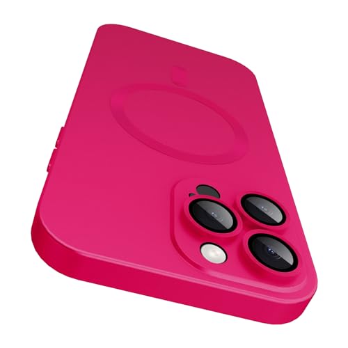 VCGFJD Magnetische Schutzhülle für iPhone 15 Pro mit Kameraobjektivschutz, matt-metallischer Glanz schlank weich TPU-Stoßdämpfer stoßfeste Handyhülle für iPhone 15 Pro, Rosarot VCGFJD Magnetische Schutzhülle für iPhone 15 Pro mit Kameraobjektivschutz, matt-metallischer Glanz schlank weich TPU-Stoßdämpfer stoßfeste Handyhülle für iPhone 15 Pro, Rosarot von VCGFJD