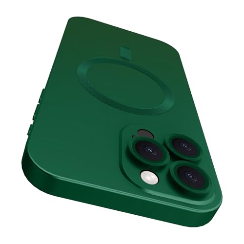 VCGFJD Magnetische Schutzhülle für iPhone 16 Pro Max mit, matt-metallischer Glanz schlank weich TPU-Stoßdämpfer stoßfeste Handyhülle für iPhone 16 Pro Max, Grün VCGFJD Magnetische Schutzhülle für iPhone 16 Pro Max mit, matt-metallischer Glanz schlank weich TPU-Stoßdämpfer stoßfeste Handyhülle für iPhone 16 Pro Max, Grün von VCGFJD