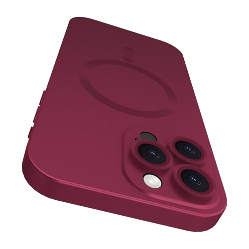 VCGFJD Magnetische Schutzhülle für iPhone 16 Pro mit, matt-metallischer Glanz schlank weich TPU-Stoßdämpfer stoßfeste Handyhülle für iPhone 16 Pro, Weinrote VCGFJD Magnetische Schutzhülle für iPhone 16 Pro mit, matt-metallischer Glanz schlank weich TPU-Stoßdämpfer stoßfeste Handyhülle für iPhone 16 Pro, Weinrote von VCGFJD