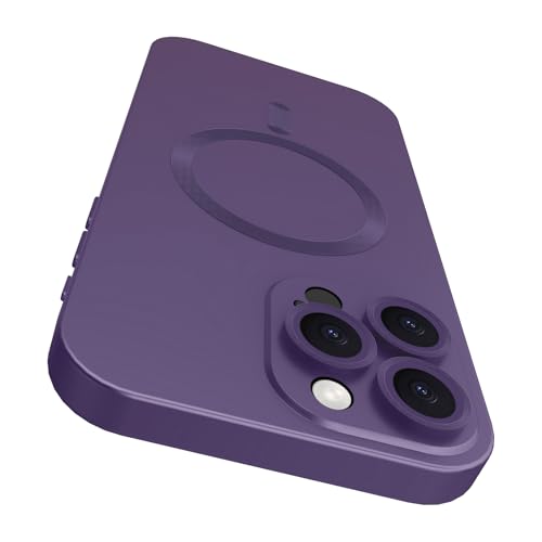 VCGFJD Magnetische Schutzhülle für iPhone 16 Pro mit, matt-metallischer Glanz schlank weich TPU-Stoßdämpfer stoßfeste Handyhülle für iPhone 16 Pro, lila VCGFJD Magnetische Schutzhülle für iPhone 16 Pro mit, matt-metallischer Glanz schlank weich TPU-Stoßdämpfer stoßfeste Handyhülle für iPhone 16 Pro, lila von VCGFJD