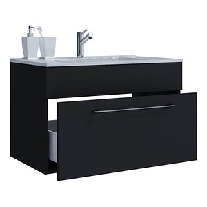 VCM my bath Badmöbel-Set Badinos 914839 schwarz 60,0 x 46,0 x 50,0 cm von VCM my bath