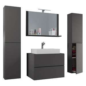 VCM my bath Badmöbel-Set Lendas XL 915214 anthrazit 127,0 x 52,0 x 150,0 cm von VCM my bath