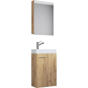 VCM my bath Badmöbel-Set Slito 916951 honig-eiche 41,0 x 22,0 x 130,0 cm von VCM my bath