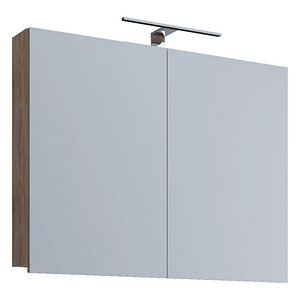 VCM my bath Spiegel mit Beleuchtung VCB 1 914879 sonoma-eiche 60,0 x 12,0 x 59,2 cm von VCM my bath