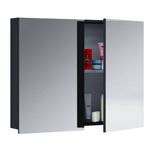 VCM my bath Spiegelschrank VCB 1 914461 schwarz 80,0 x 12,0 x 59,2 cm von VCM my bath