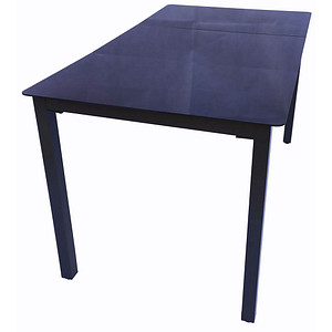 VCM my garden Gartentisch schwarz rechteckig 140,0 x 80,0 x 73,0 cm von VCM my garden