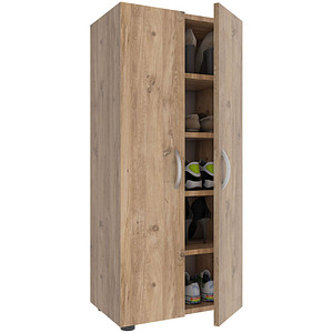 VCM my home Schuhschrank Ulas XL, 918423 eiche 49,0 x 34,0 x 108,0 cm von VCM my home