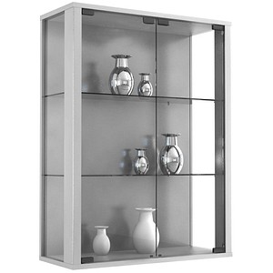 VCM my home Udina Hängevitrine silber 2 Fachböden von VCM my home