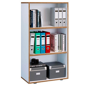 VCM my office Aktenregal Salia weiß, honig-eiche 60,0 x 32,0 x 109,7 cm von VCM my office