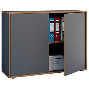 VCM my office Aktenschrank Salia, 920723 anthrazit, honig-eiche 1 Fachboden 100,0 x 32,0 x 74,0 cm von VCM my office