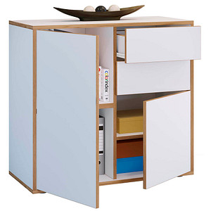 VCM my office Aktenschrank Salia, 920758 weiß, honig-eiche 80,0 x 32,0 x 74,0 cm von VCM my office