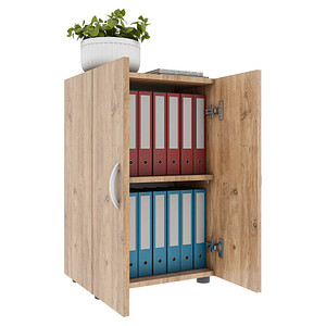 VCM my office Aktenschrank Ulas, 918429 eiche 1 Fachboden 49,0 x 34,0 x 74,0 cm von VCM my office