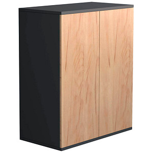VCM my office Kommode Dalosa, 918321 anthrazit, honig-eiche 60,0 x 32,0 x 73,0 cm von VCM my office