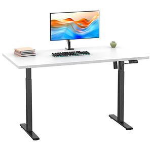 VCM my office Lona elektrisch höhenverstellbarer Schreibtisch weiß rechteckig, T-Fuß-Gestell schwarz 110,0 x 50,0 cm VCM my office Lona elektrisch höhenverstellbarer Schreibtisch weiß rechteckig, T-Fuß-Gestell schwarz 110,0 x 50,0 cm von VCM my office
