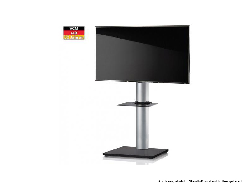 VCM Onu Schwarzlack Fernsehst?nder mit Regal mit Rollen VCM Onu Schwarzlack Fernsehst?nder mit Regal mit Rollen von VCM