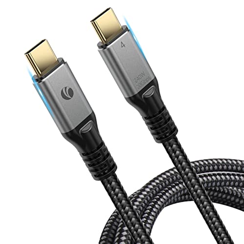 USB4 Kabel für Thunderbolt 3 Geräte, VCOM USB C Kabel Unterstützung 240W Aufladung, 20Gbps Datenübertragung, 4K@60Hz Video kompatibel mit MacBook Pro, iPad, Monitor (2Meter) von VCOM