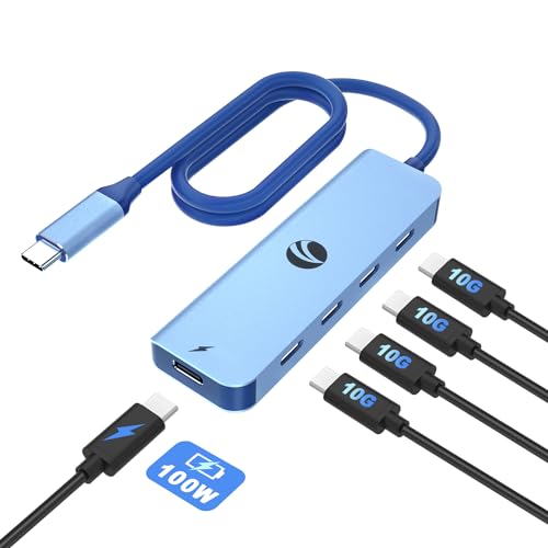 VCOM 10Gbps USB-C-Hub (Blue) von VCOM