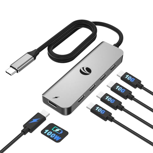 VCOM 10Gbps USB-C-Hub (Gray) von VCOM