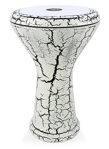 Orientalische Solo Darbuka mit Zubehör gerissener Lack Effeckt Weiß/Schwarz Orientalische Solo Darbuka mit Zubehör gerissener Lack Effeckt Weiß/Schwarz von VD Vatan