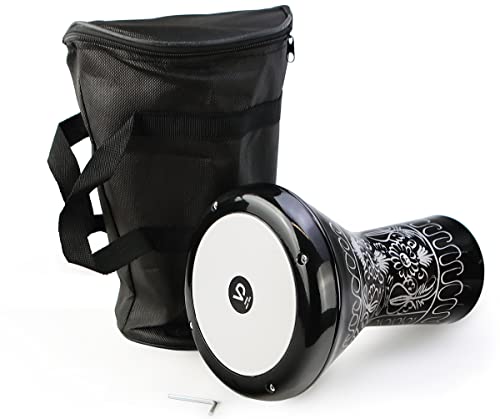 VD Vatan Orientalische Kinder Darbuka Trommel Percussion Aluguß Hand Graviert, 2029-S, Schwarz, 30 cm von VD Vatan