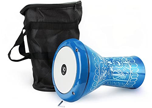 VD Vatan Orientalische Kinder Darbuka Trommel Percussion Aluguß Hand Graviert, Blau von VD Vatan