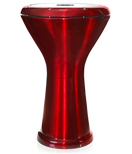 Vatan 3025 Ägyptische Darbuka, lackiert, 22 cm Durchmesser, Gr. L, Rot von VD Vatan