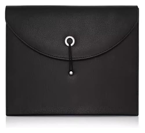Lederumschlag Dokumententasche, Dokumentenmappe aus PU-Leder, mehrfarbig, 33 x 25 x 4,5 cm(Black) von VDCVADKYE