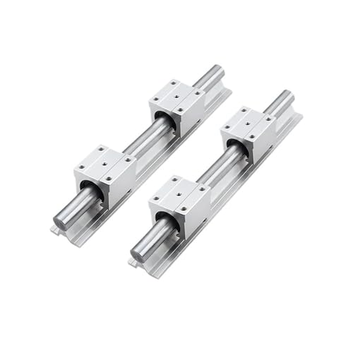 Miniatur-Lineargleitschiene， Linearführung, 2 Stück SBR16 200–1000 mm, Doppelachsenführung + 4 Stück SBR16LUU Gleitblock(700mm) von VDCVADKYE