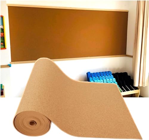 Pinnwand aus Kork, Kork-Pinnwand, selbstklebende Korktafelrolle(1.22x2.46m(10MM)) von VDCVADKYE