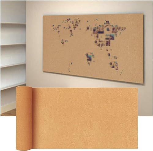Pinnwand aus Kork, Selbstklebende Korkplatte auf Rolle(1.22x2.46m(6MM)) von VDCVADKYE