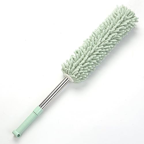 VDLLQYN, Royal Duster Einziehbarer Chenille-Staubwedel – Elektrostatisches Staubwerkzeug for einfache Haushaltsreinigung ，Staubsammler(Green) von VDLLQYN