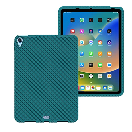 Veamor iPad Air 5/4 2022/2020 Silikon-Rückseite, rutschfeste Gummi-Schutzhülle, weiche Bumper für Apple iPad Air 5. / 4. Generation 11,9 Zoll, kinderfreundlich/stoßfest (Kosmosblau) von VEAMOR