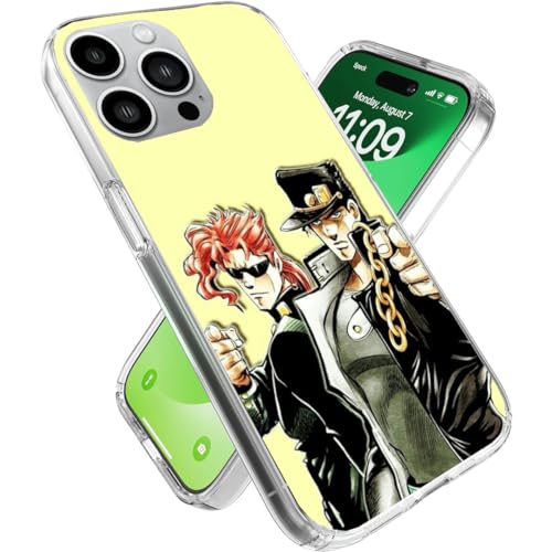 VECES für Jojos Bizarre Adventure Jotaro und Kakyoin Handyhülle Kompatibel mit iPhone 15 Cover Slim Soft Anti-Scratch Transparent VECES für Jojos Bizarre Adventure Jotaro und Kakyoin Handyhülle Kompatibel mit iPhone 15 Cover Slim Soft Anti-Scratch Transparent von VECES