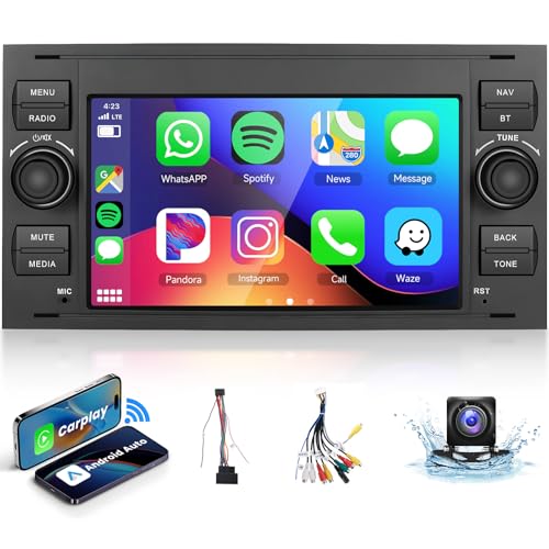 2G+64G Autoradio Android 13 für Ford Focus Fiesta C/S-Max Transit Galaxy Mondeo Connect, 9 Zoll HD Touchscreen mit Drahtlos Carplay Android GPS WiFi USB Bluetooth FM RDS Rückfahrkamera 2G+64G Autoradio Android 13 für Ford Focus Fiesta C/S-Max Transit Galaxy Mondeo Connect, 9 Zoll HD Touchscreen mit Drahtlos Carplay Android GPS WiFi USB Bluetooth FM RDS Rückfahrkamera von VECHTEL