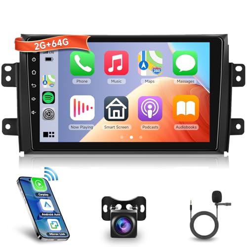 2G+64G Autoradio Android 13 für Suzuki SX4 2006-2013 FIAT Sedici 2005-2014, 9 Zoll HD Touchscreen Auto Radio mit Drahtloses Carplay Android GPS Wi-Fi USB Bluetooth FM RDS Radio Rückfahrkamera 2G+64G Autoradio Android 13 für Suzuki SX4 2006-2013 FIAT Sedici 2005-2014, 9 Zoll HD Touchscreen Auto Radio mit Drahtloses Carplay Android GPS Wi-Fi USB Bluetooth FM RDS Radio Rückfahrkamera von VECHTEL