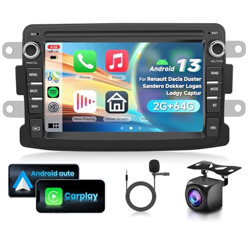 2G&64G 7" Autoradio Für Renault Dacia Duster Sandero Dokker Logan Lodgy Captur mit Carplay Android Auto,Android 13,Touchscreen Bluetooth HiFi/RDS/FM Radio,WiFi Navi/AHD Rückfahrkamera/CANBUS 2G&64G 7" Autoradio Für Renault Dacia Duster Sandero Dokker Logan Lodgy Captur mit Carplay Android Auto,Android 13,Touchscreen Bluetooth HiFi/RDS/FM Radio,WiFi Navi/AHD Rückfahrkamera/CANBUS von VECHTEL