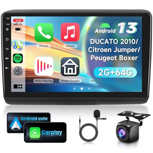 2G&64G VECHTEL 9" Bluetooth-Autoradio für Fiat DUCATO 2010/Citroen Jumper/peugeot Boxer Carplay Android Auto Wireless, EQ, Wifi GPS Navi, Airplay,Android Cast,RDS/FM Radio 2 Din mit AHD Rückfahrkamera 2G&64G VECHTEL 9" Bluetooth-Autoradio für Fiat DUCATO 2010/Citroen Jumper/peugeot Boxer Carplay Android Auto Wireless, EQ, Wifi GPS Navi, Airplay,Android Cast,RDS/FM Radio 2 Din mit AHD Rückfahrkamera von VECHTEL