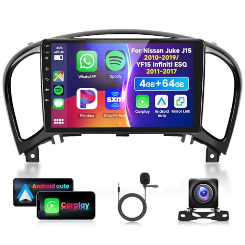 4G&64G 9" Autoradio Für Nissan Juke J15 2010-2019/ YF15 Infiniti ESQ 2011-2017 mit Carplay Android Auto,1280 * 720,Android 13,Touchscreen Bluetooth RDS/FM Radio,WiFi Navi/AHD Rückfahrkamera 4G&64G 9" Autoradio Für Nissan Juke J15 2010-2019/ YF15 Infiniti ESQ 2011-2017 mit Carplay Android Auto,1280 * 720,Android 13,Touchscreen Bluetooth RDS/FM Radio,WiFi Navi/AHD Rückfahrkamera von VECHTEL