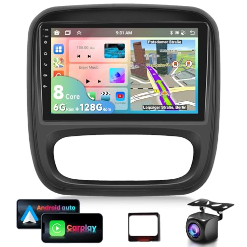 8 Kern 6G+128G 9" Autoradio für Renault trafic 3 2014-2021/Opel Vivaro B 2014-2018,1280*720P HD IPS Touchscreen Auto Radio mit DSP Carplay Android Auto GPS Wi-Fi Bluetooth FM RDS Radio Rückfahrkamera 8 Kern 6G+128G 9" Autoradio für Renault trafic 3 2014-2021/Opel Vivaro B 2014-2018,1280*720P HD IPS Touchscreen Auto Radio mit DSP Carplay Android Auto GPS Wi-Fi Bluetooth FM RDS Radio Rückfahrkamera von VECHTEL