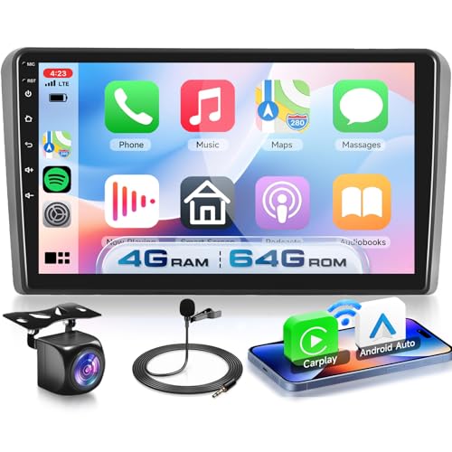 VECHTEL 4G+64G Autoradio Android 15 für Audi A3 2003-2012 S3 2006-2012 RS3 2011-2012, 9 Zoll HD Touchscreen Radio mit Drahtlos Carplay Android Auto GPS Wi-Fi USB Bluetooth 5.0 FM RDS Rückfahrkamera VECHTEL 4G+64G Autoradio Android 15 für Audi A3 2003-2012 S3 2006-2012 RS3 2011-2012, 9 Zoll HD Touchscreen Radio mit Drahtlos Carplay Android Auto GPS Wi-Fi USB Bluetooth 5.0 FM RDS Rückfahrkamera von VECHTEL