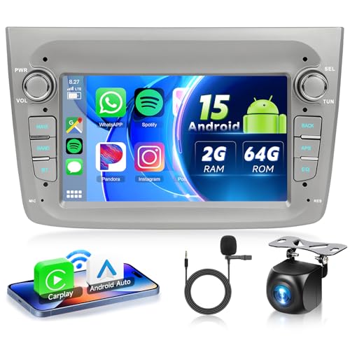 VECHTEL Autoradio 2G+64G Android 15 für Alfa Romeo MITO 2008-2016, 7 Zoll HD Touchscreen Auto Radio mit Drahtlos Carplay Android Auto DAB+ GPS Wi-Fi Bluetooth 2USB FM RDS Radio Rückfahrkamera VECHTEL Autoradio 2G+64G Android 15 für Alfa Romeo MITO 2008-2016, 7 Zoll HD Touchscreen Auto Radio mit Drahtlos Carplay Android Auto DAB+ GPS Wi-Fi Bluetooth 2USB FM RDS Radio Rückfahrkamera von VECHTEL
